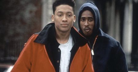 Kain as Raheem Porter alongside late rapper Tupac Shakur in JuiceImage Source: 2pac Legacy